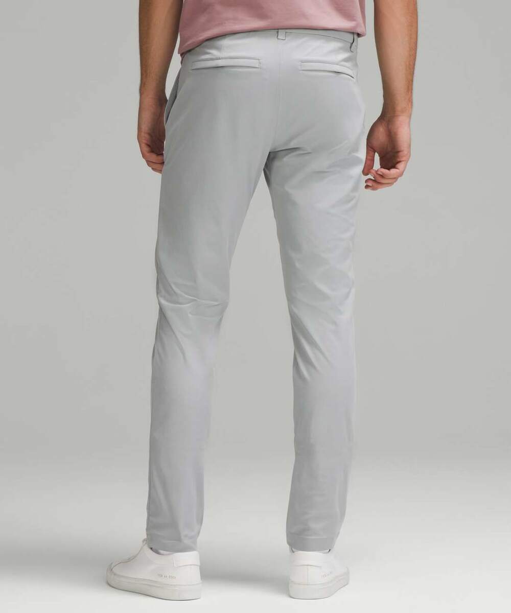 Lululemon ABC Slim-Fit Trouser 32" Warpstreme Silver Drop Men's 33